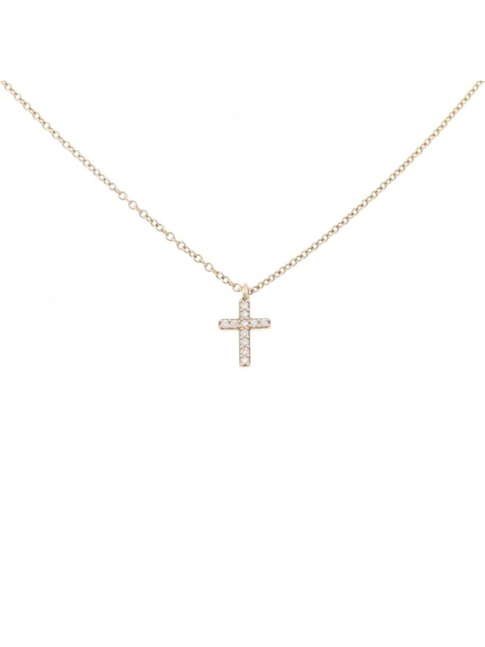 Tiffany & Co Metro Cross Mini Necklace